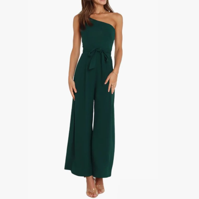 one-shoulder jumpsuit