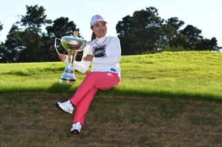 Ayaka Furue holds the Scottish Open title