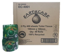 Earthcare Recycled Toilet Paper 2-ply 48 rolls | AU$49.95