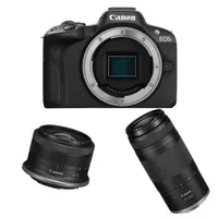 Canon EOS R50 + 18-45mm f/4.5-6.3 + 75-300mm f/4-5.6