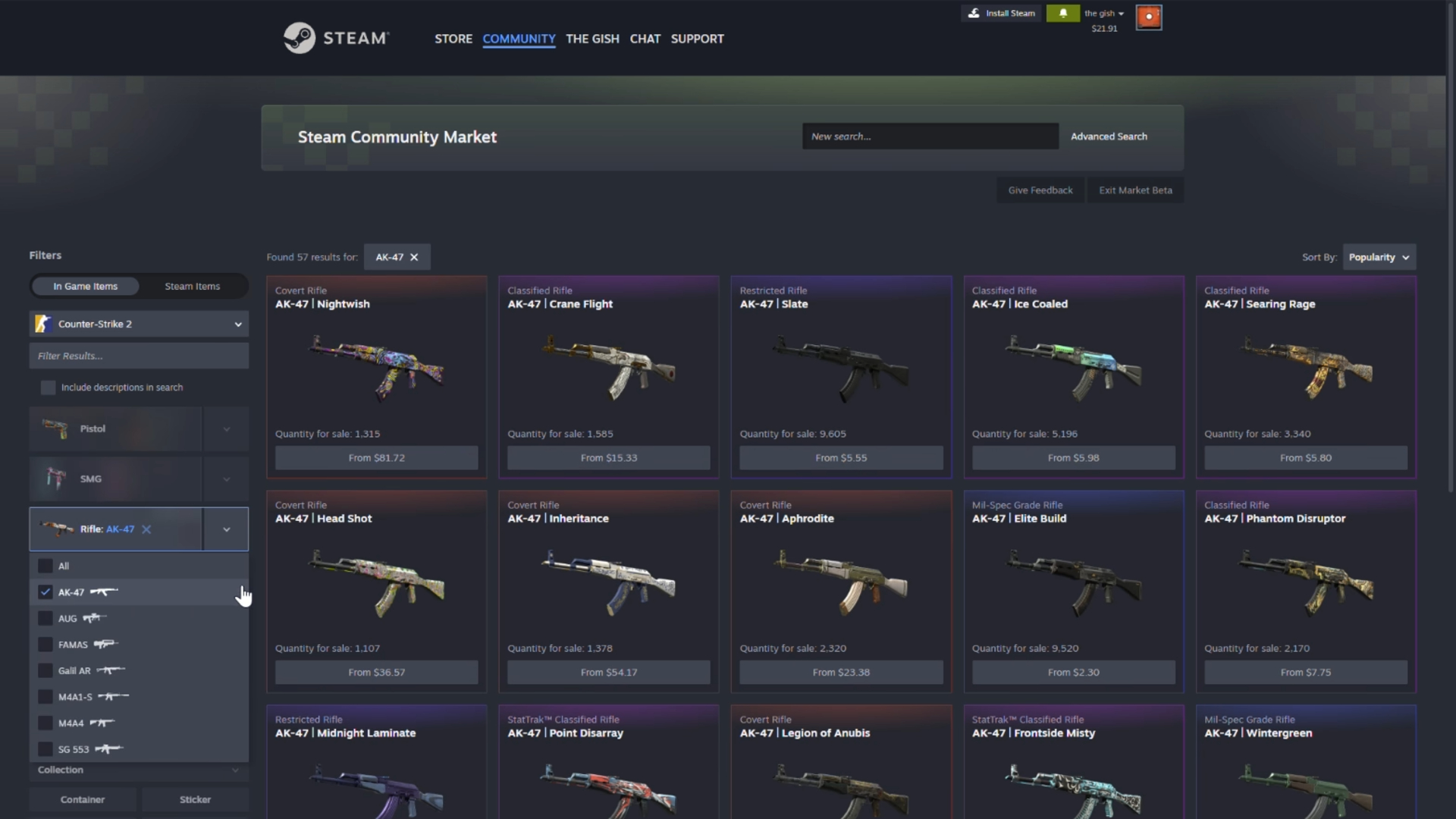 Mercado de la comunidad de Steam