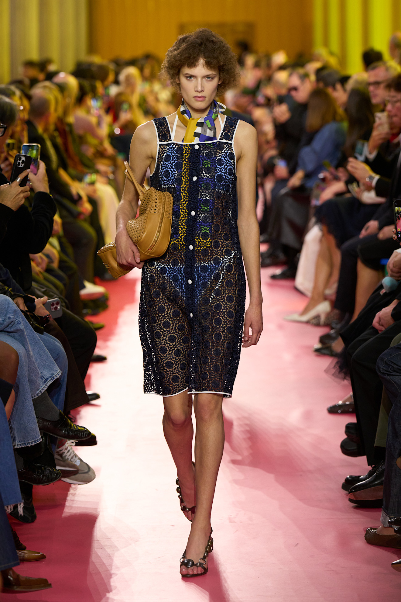 models on the Miu Miu Spring 2026 runway