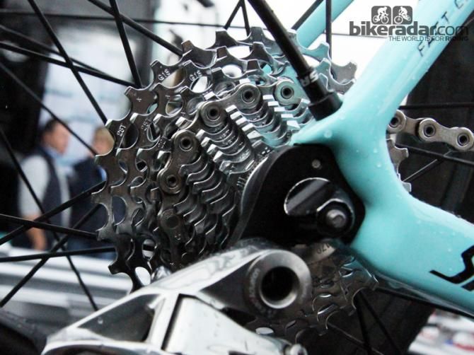 Even Tom Boonen (Omega Pharma-QuickStep) turned to an 11-28T cassette for Ronde van Vlaanderen's nasty cobbled climbs