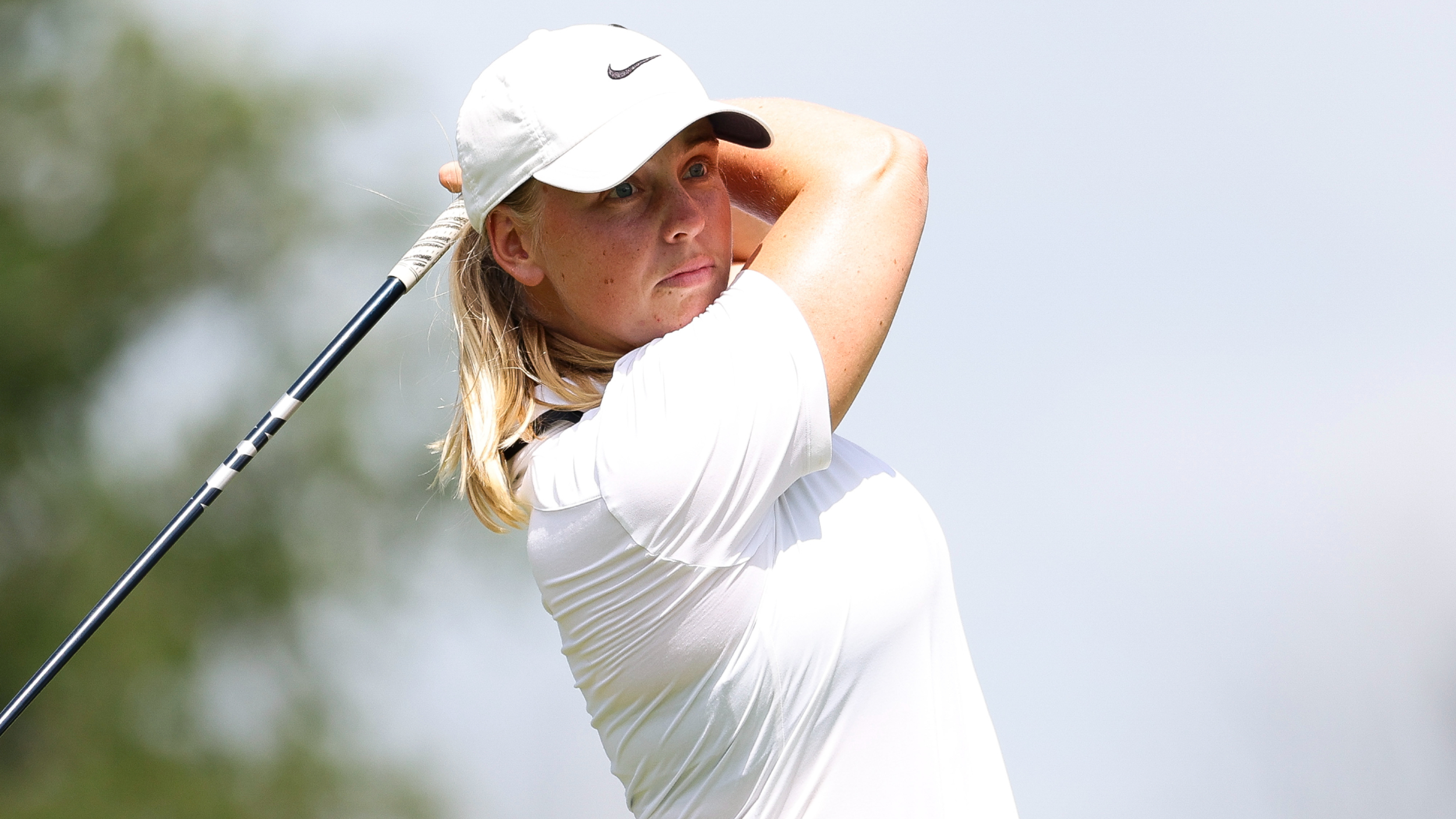 Maja Stark takes a shot at the KPMG Women's PGA Championship