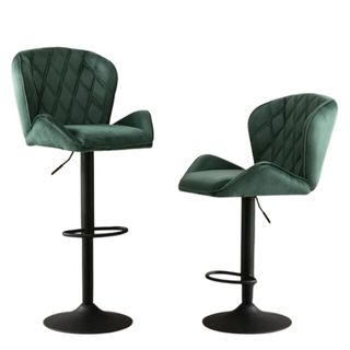 Tall, upholstered chairs