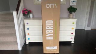 The Otty Original Hybrid Mattress in its box