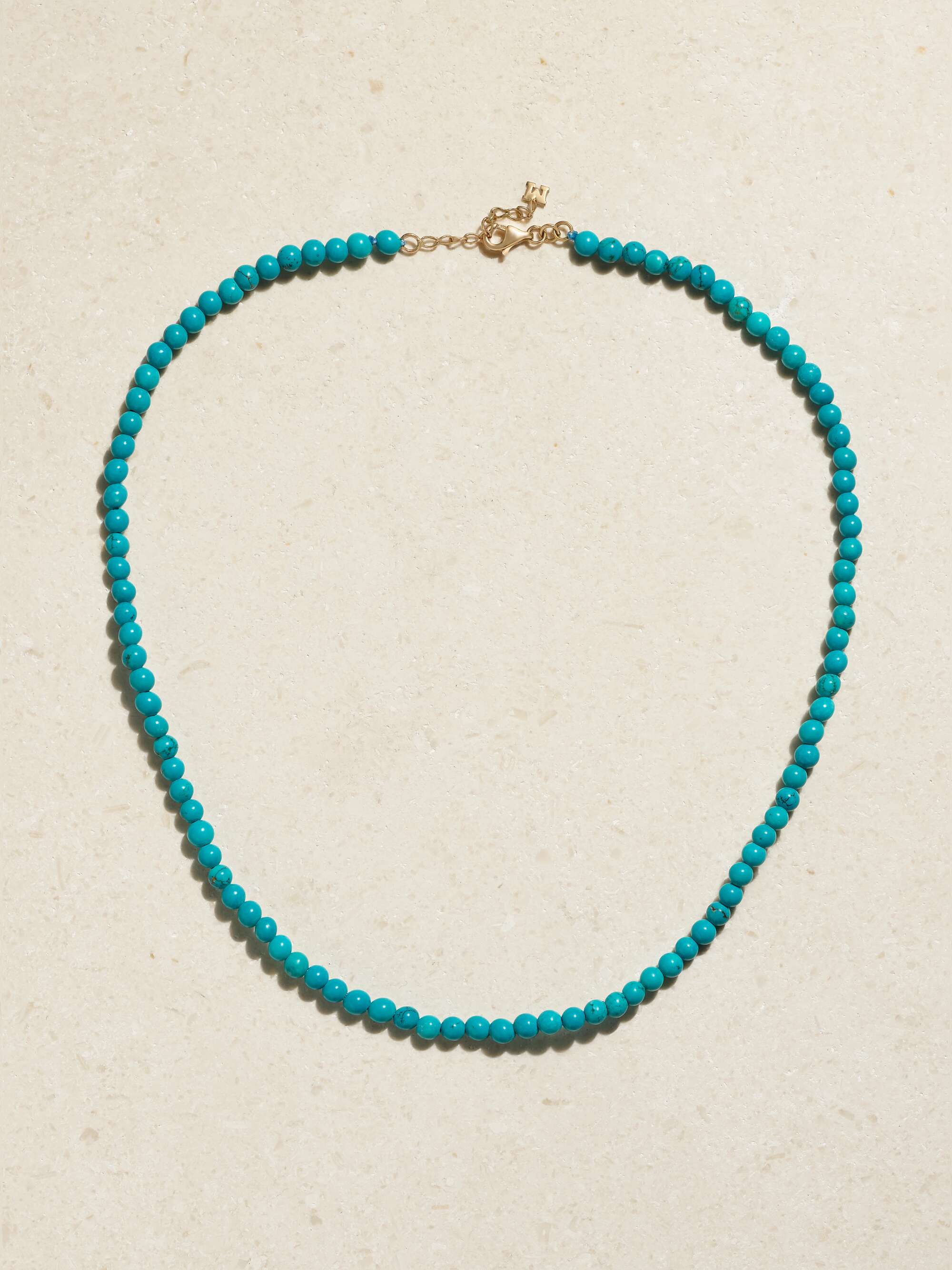14-Karat Gold Turquoise Necklace