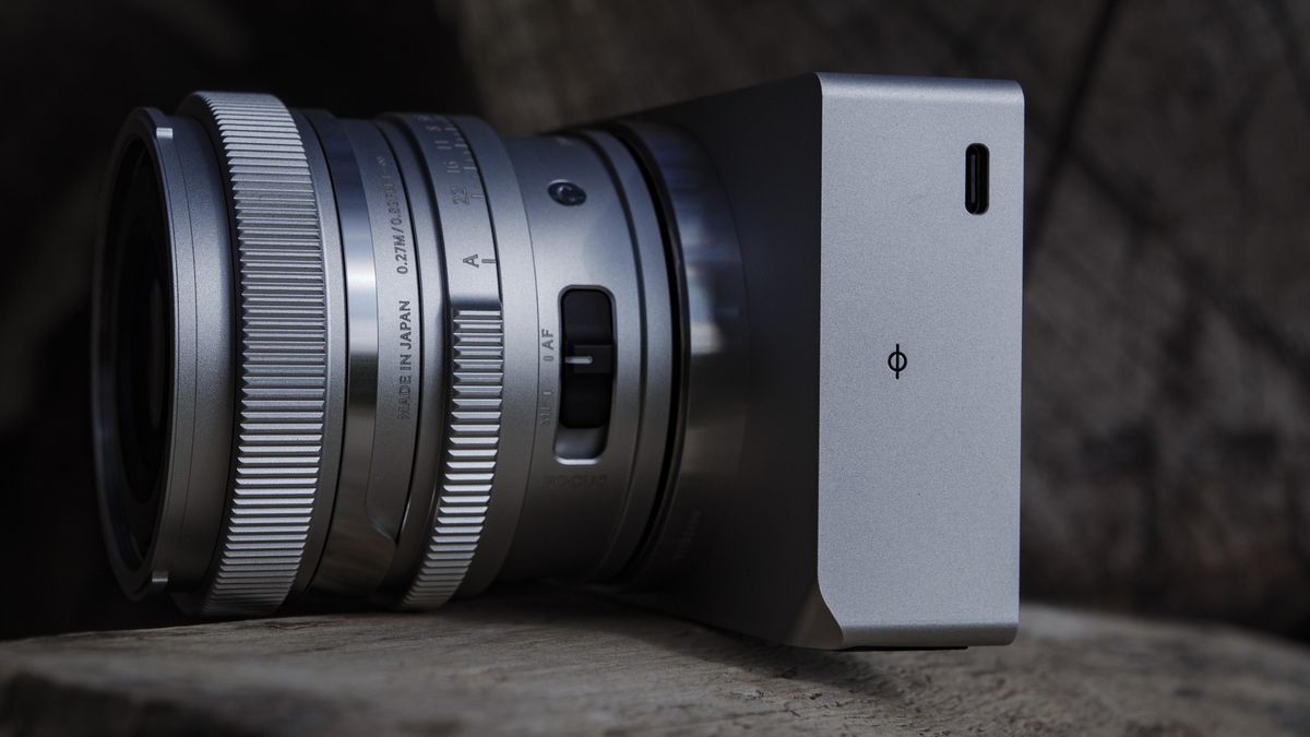 Close up of the Sigma BF camera's USB port