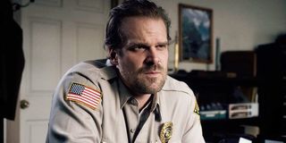 David Harbour Stranger Things Chief Jim Hopper Crying