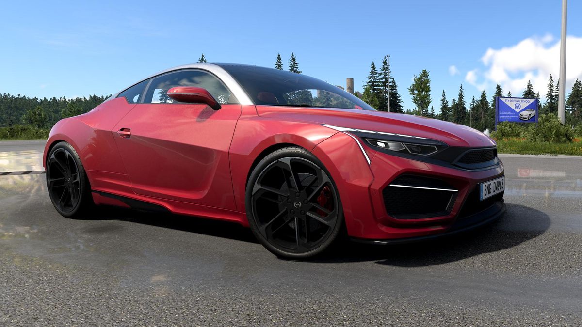 BeamNG.drive just had a graphics overhaul so we can finally watch a family hatchback navigate a speedbump at 100mph with dynamic ambient lighting