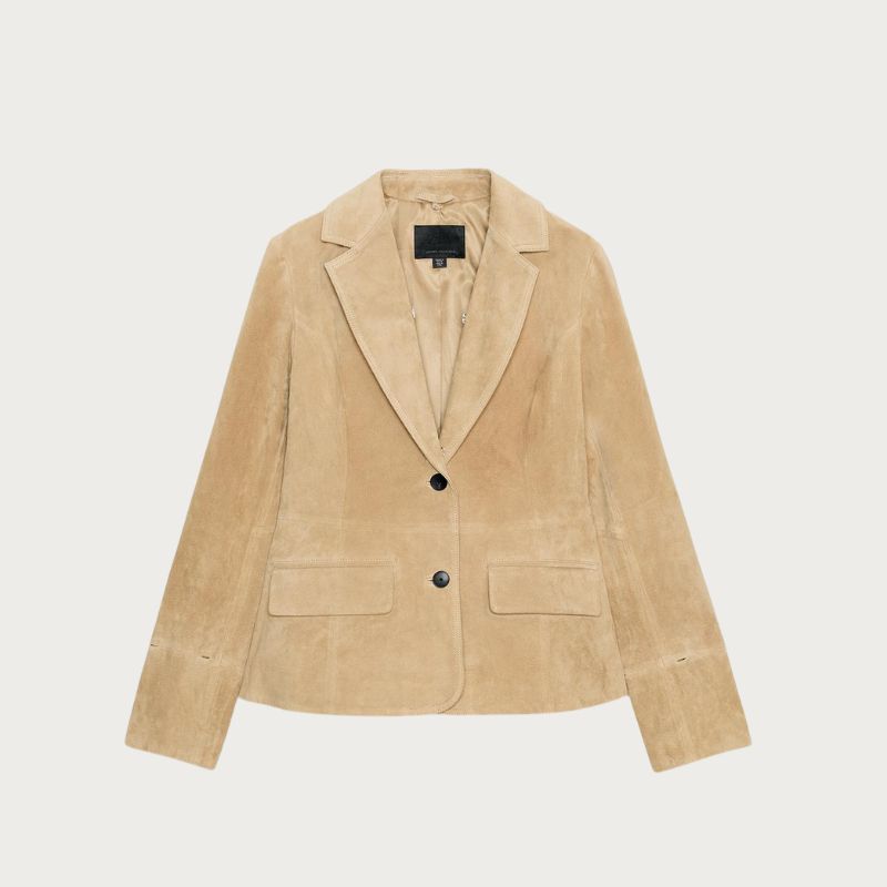 Image of suede blazer