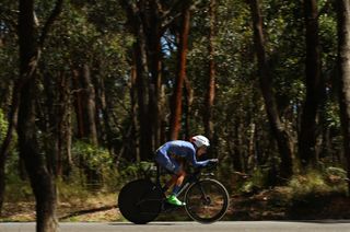 BALLARAT AUSTRALIA FEBRUARY 03 Sarah Gigante of Team TibicoSilicon Valley Bank rides during the individual time trial as part of the Australian Road National Championships on February 03 2021 in Ballarat Australia Photo by Robert CianfloneGetty Images