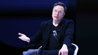 Elon Musk attends 'Exploring the New Frontiers of Innovation: Mark Read in Conversation with Elon Musk' session during the Cannes Lions International Festival Of Creativity 2024.