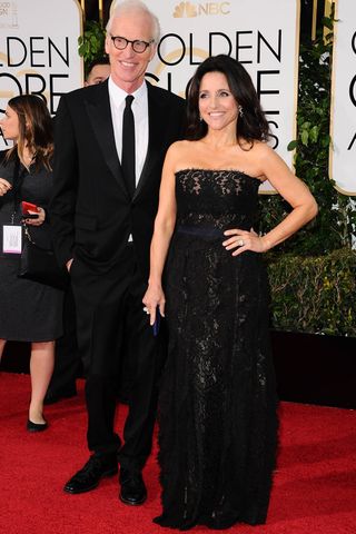 Julia Louis-Dreyfus and Brad Hall at the Golden Globes 2016