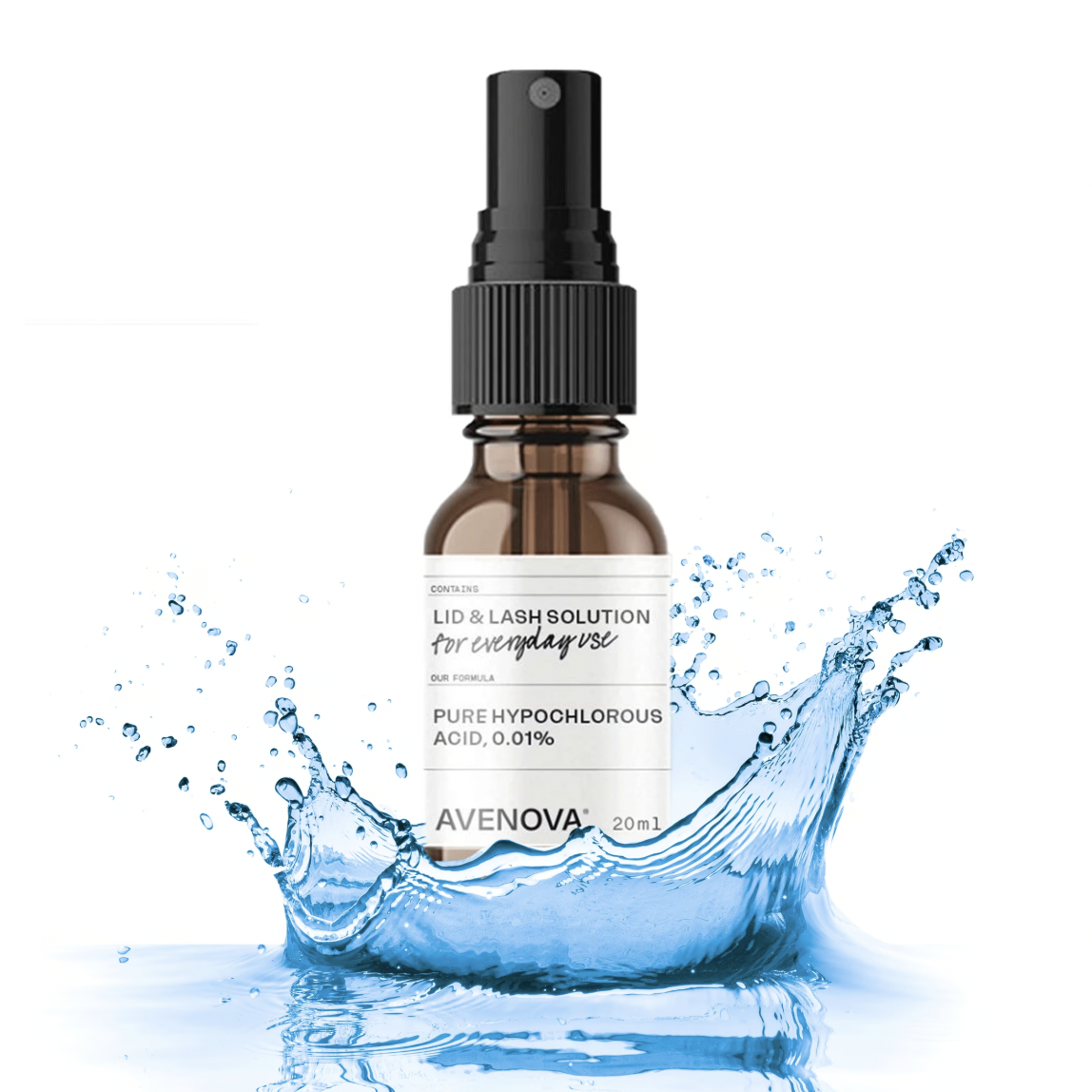 Avenova Lid &amp;amp; Lash Spray &amp;ndash; Hypochlorous Acid Eye Cleanser for Irritated Eyes, Eyelid Hygiene &amp;amp; Dry Eye Relief &amp;ndash; 20ml