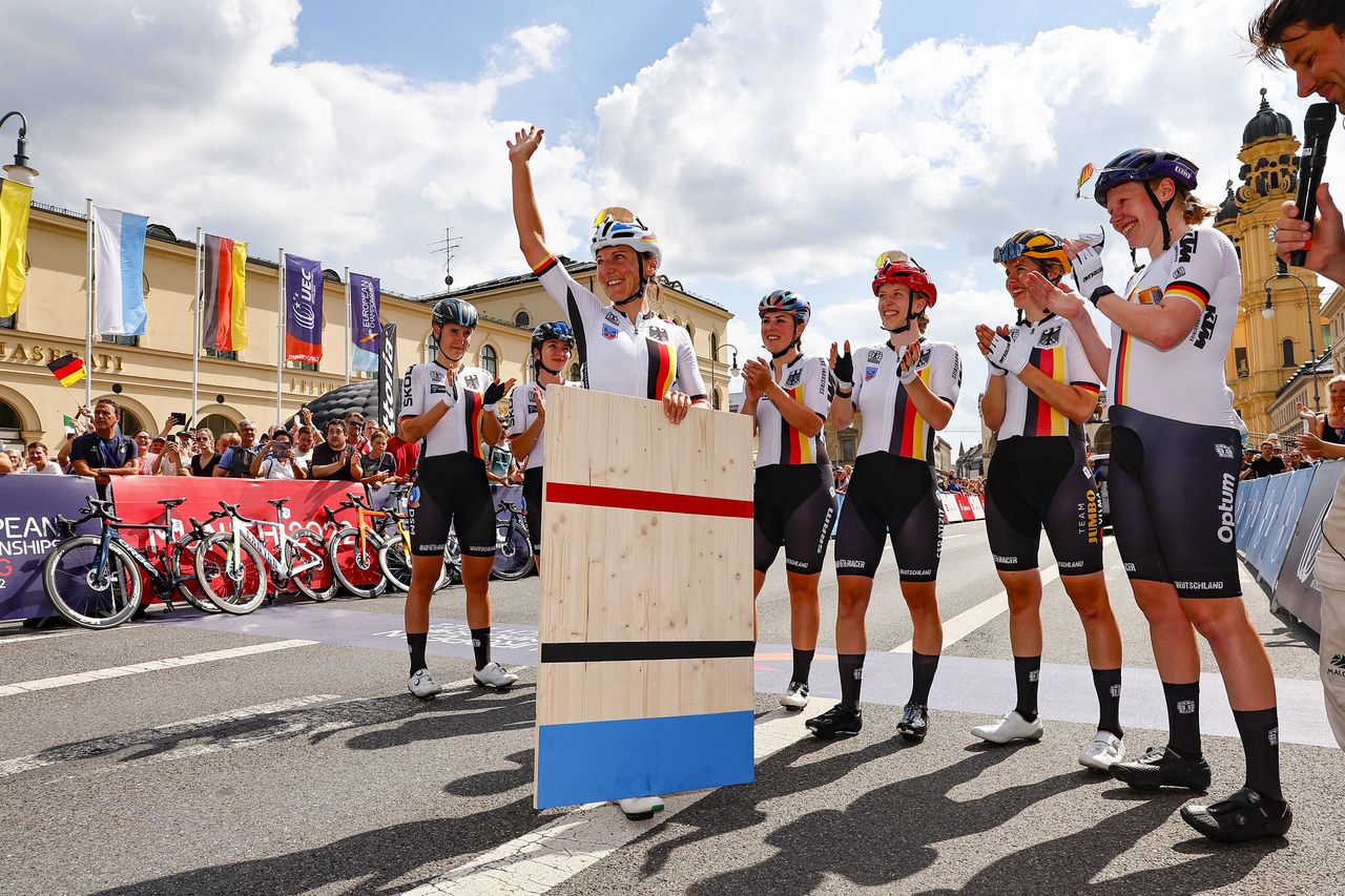 European Championships Munich 2022 - 2022 UEC Road Elite European Championships - Women's Road Race - 21/08/2022 - Lisa Brennauer (GER) - photo Luca Bettini/UEC/SprintCyclingAgency&Acirc;&copy;2022