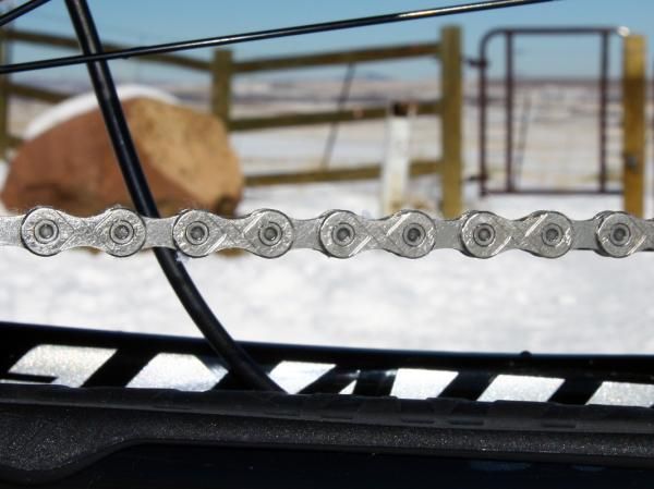 The stock KMC chain runs reasonably quietly and shifts well.