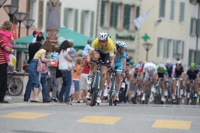 Tony Martin (Omega Pharma-Quickstep) drills it on the front