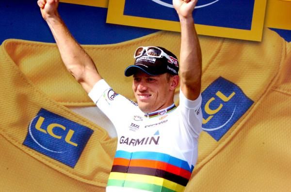 World champion Thor Hushovd (Garmin-Cervelo) earned another day in the overall lead.