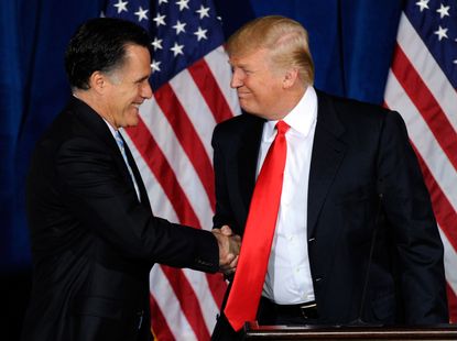 Mitt Romney and Donald Trump.