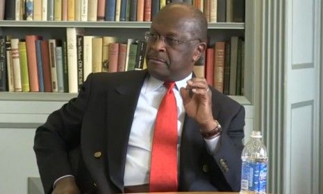 In a video-taped interview released this week, GOP presidential candidate Herman Cain spends minutes tripping over himself on Libya, in what some critics are calling a devastating &amp;quot;supergaffe