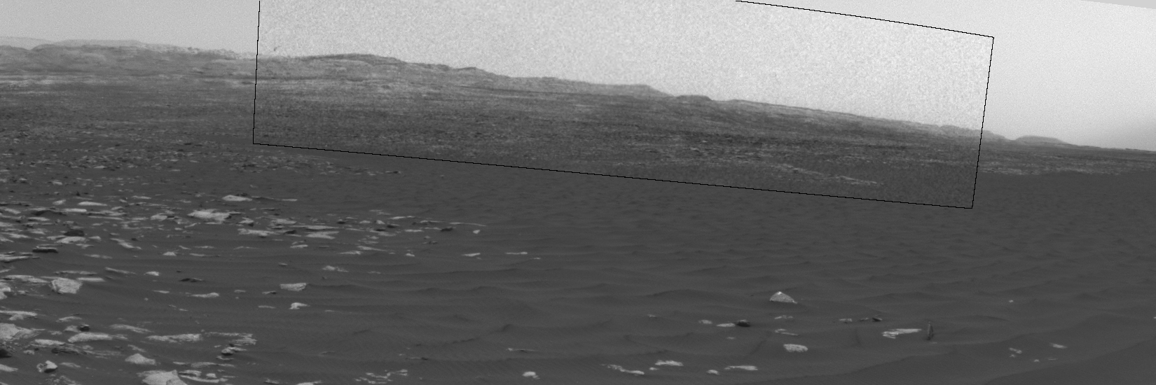 This sequence of images shows a dust devil on lower Mount Sharp inside Gale Crater, as viewed by NASA's Curiosity Mars Rover during the summer afternoon of Feb. 18, 2017.