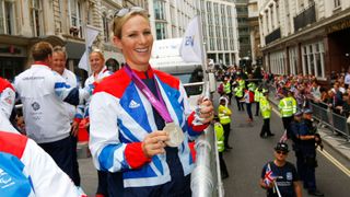 Zara Tindall with her Olympic medal