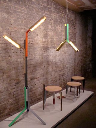 New collection of lighting and furniture by Rich Brilliant Willing, on show in Noho Design District