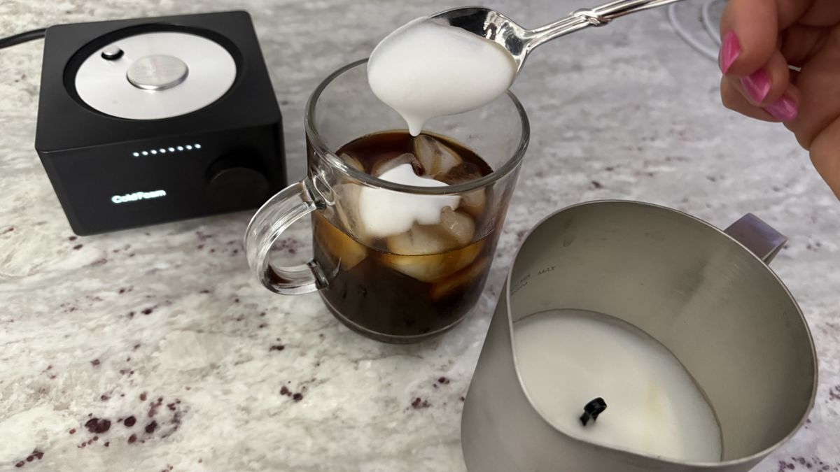 Terra Kaffe Aero cold foam setting