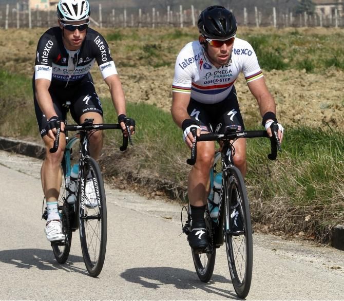 Mark Renshaw and Mark Cavendish at Tirreno-Adriatico