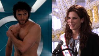 Hugh Jackman in X-Men and Sandra Bullock in Miss Congeniality 