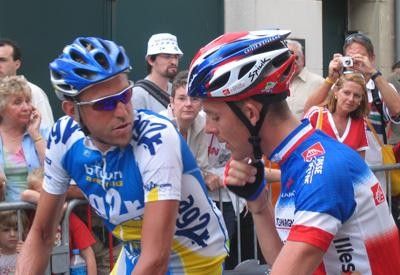 Two big French names, Moreau and Brard; perhaps talking about the football game of last night?