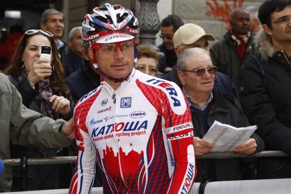 Danilo Di Luca (Katusha) is looking towards the Ardennes.