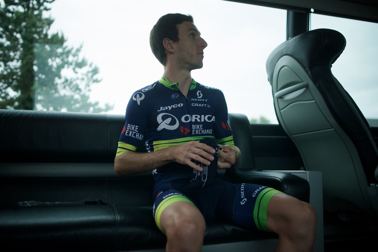 Adam Yates in the new Orica-BikeExchange kit