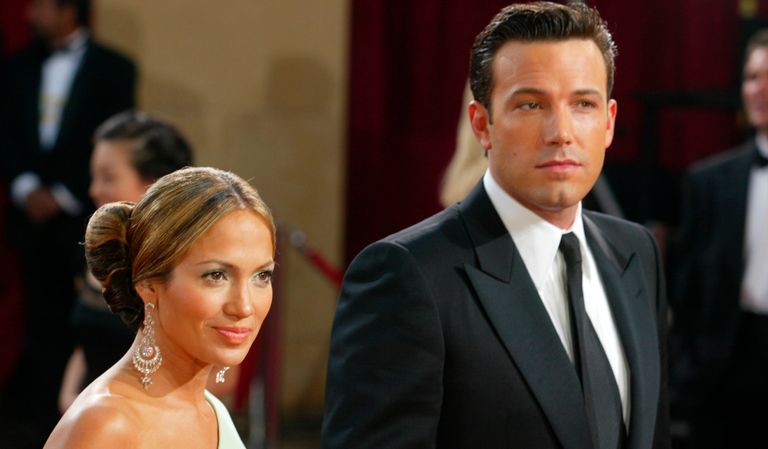 Getting back with an ex. Actors Ben Affleck and fiancee Jennifer Lopez attend the 75th Annual Academy Awards at the Kodak Theater on March 23, 2003 in Hollywood, California.