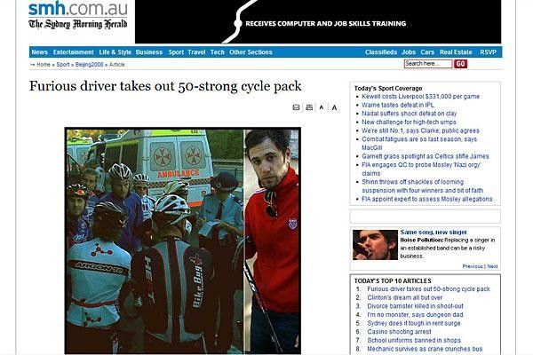 The road-rage attack made headlines within the mass-media,