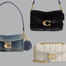 Collage of Coach Tabby Bags 