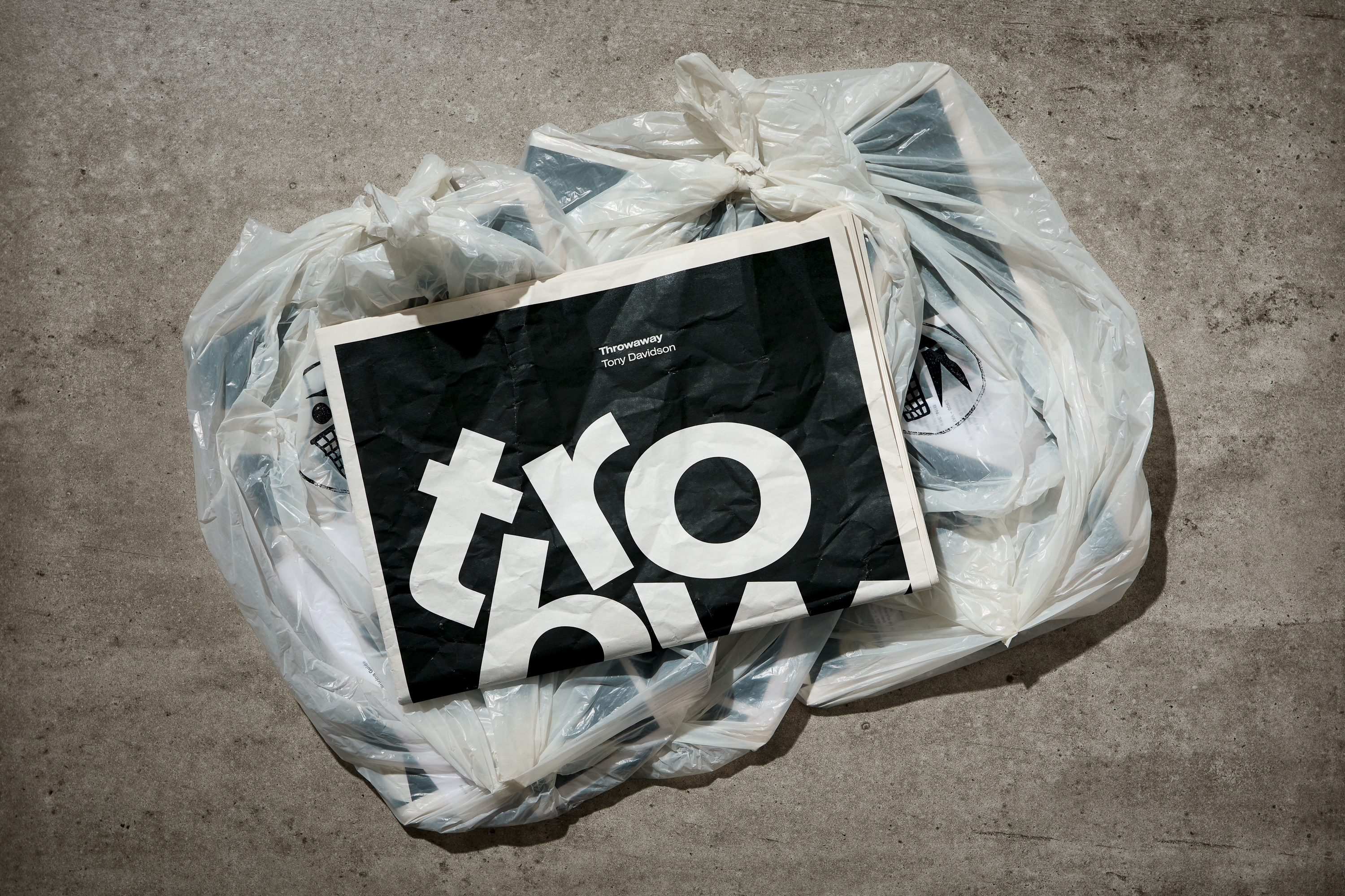 Throwaway paraphernalia from exhibition