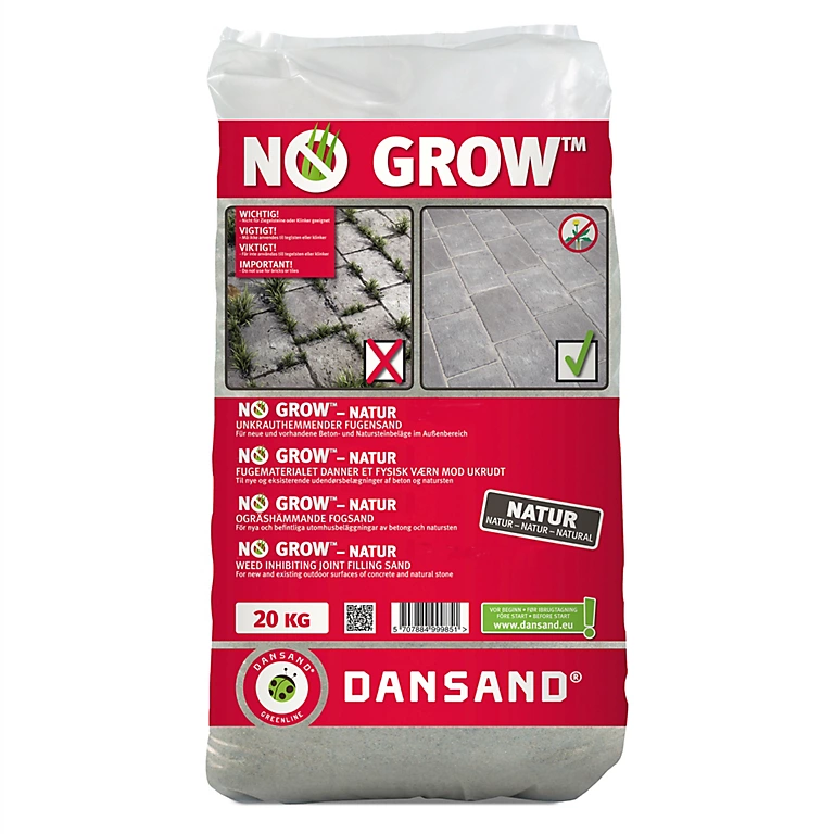 Weed Free Paving Sand Weed Killer Inhibitor 20kg Natural Paving Grout Dansand - Free Delivery Included