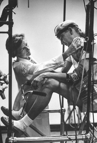 Jerrie Cobb going through the astronaut medical testing orchestrated by Randy Lovelace.