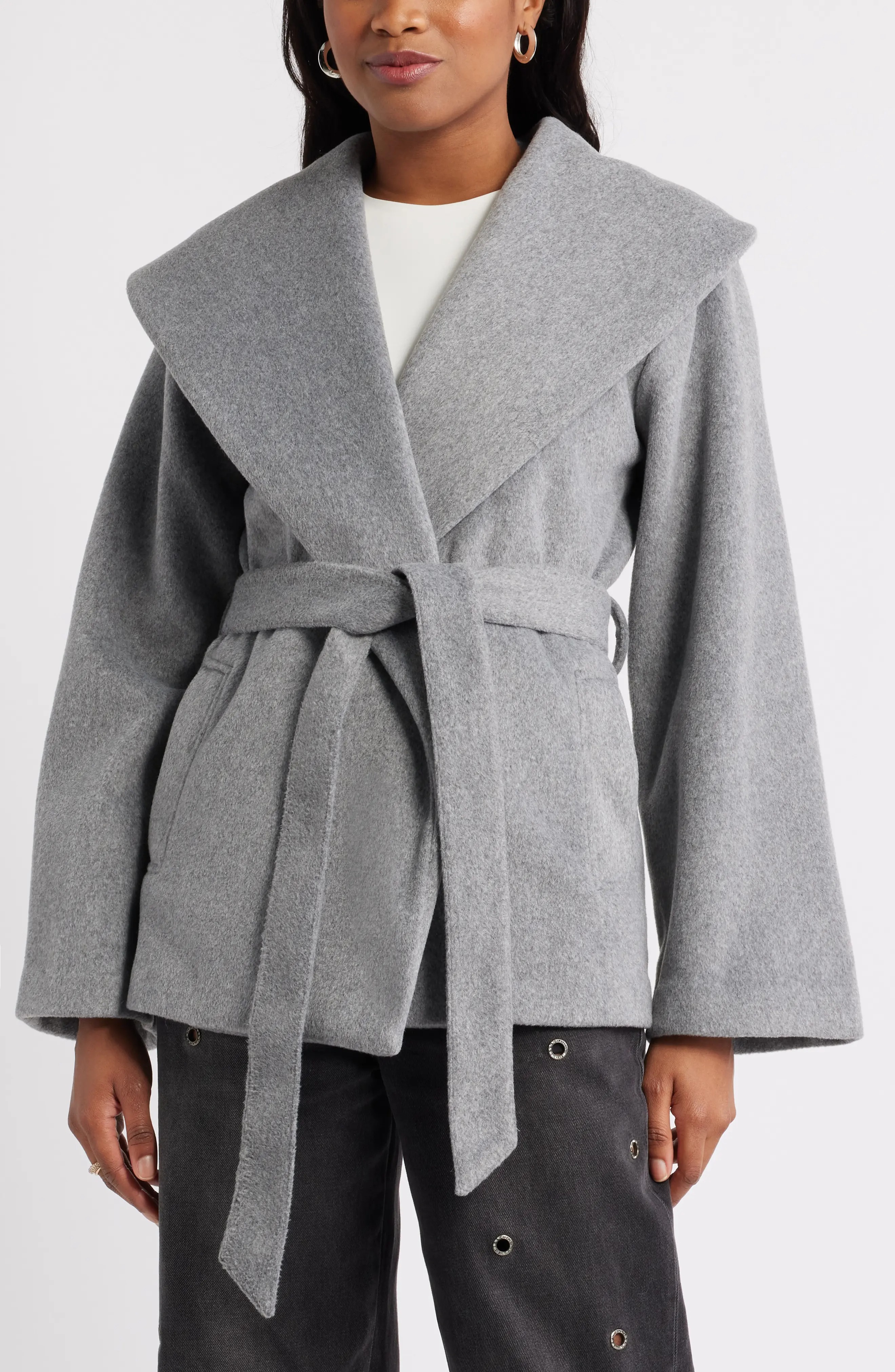 Open Edit, Wrap Robe Coat