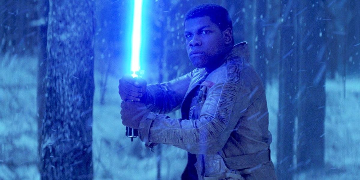 John Boyega as Finn in Star Wars: The Force Awakens