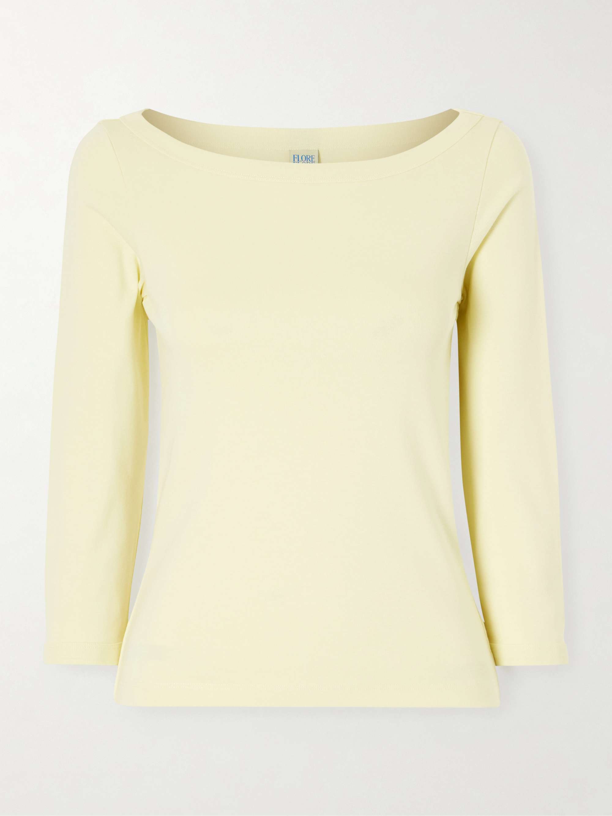 Steffi Ribbed Organic Cotton-Jersey T-Shirt