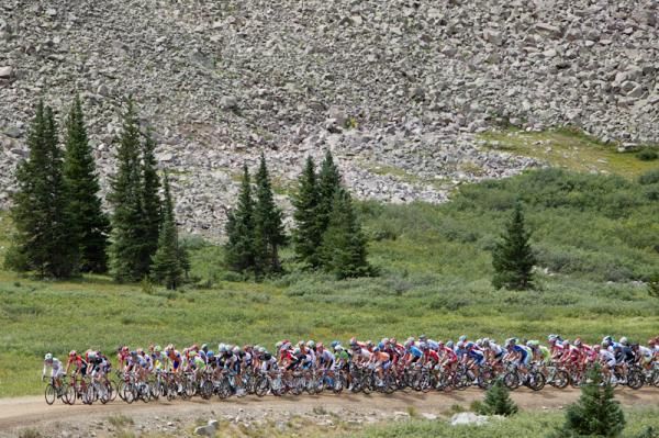 The terrain changes as the race gets higher.