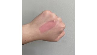 Swatch of the Merit Shade Slick Gelee Tinted Lip Oil in Jete