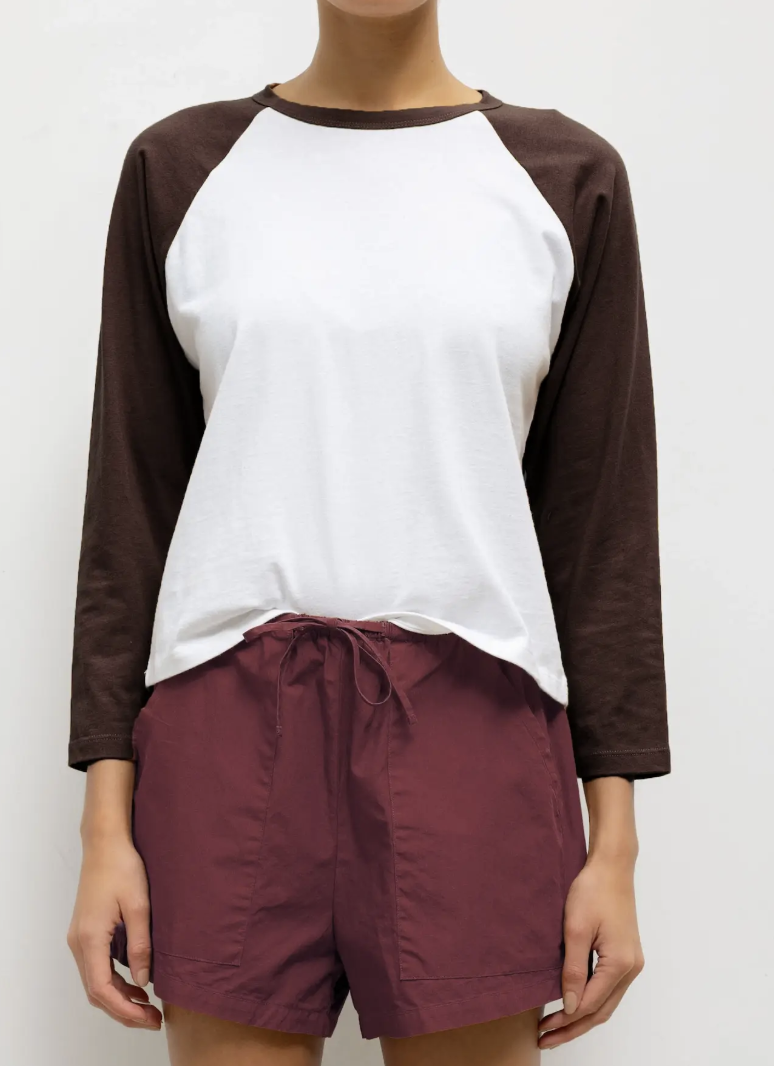 Leset, The Margo Long Sleeve Baseball Tee