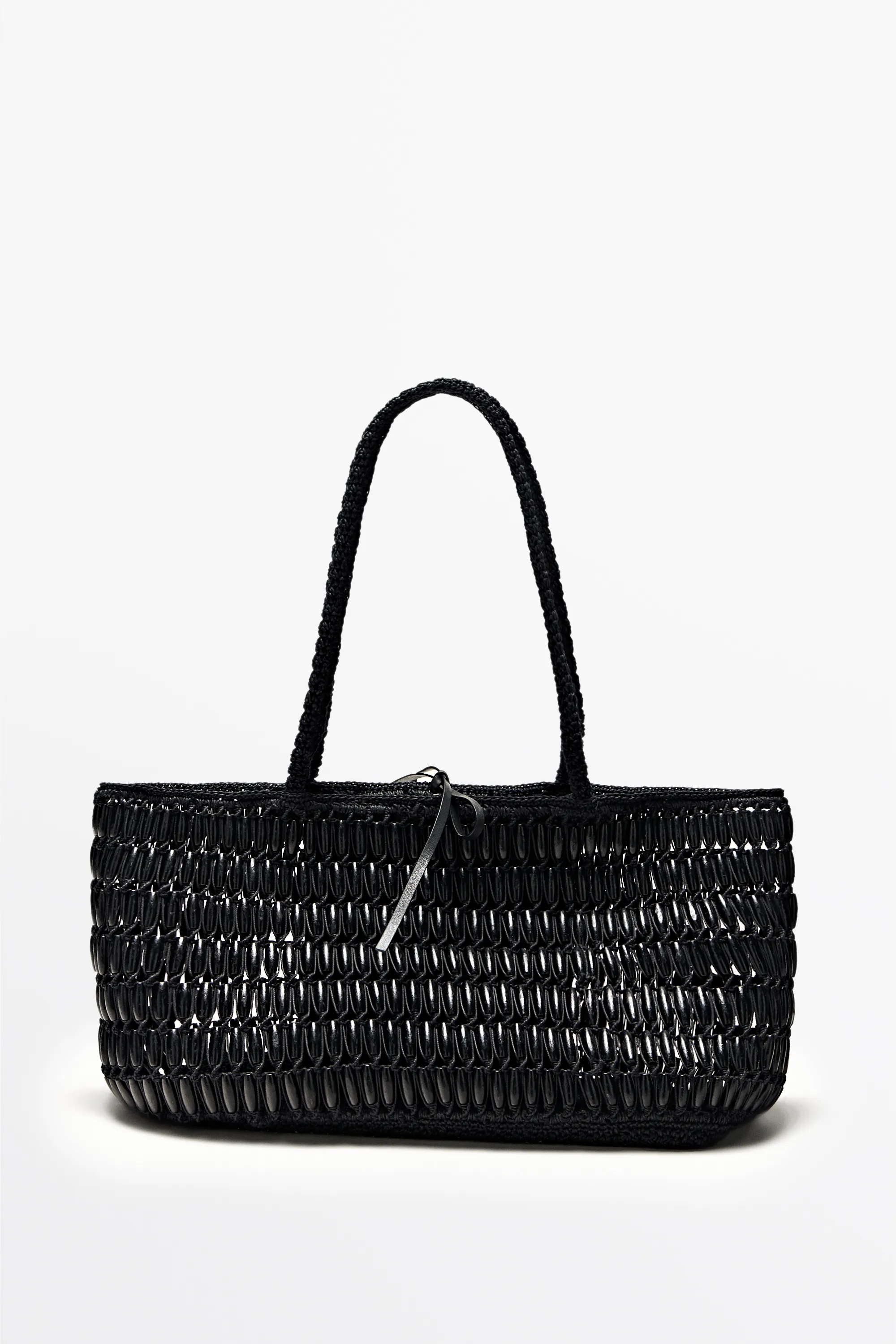 Massimo Dutti, Tote Bag With Wooden Details