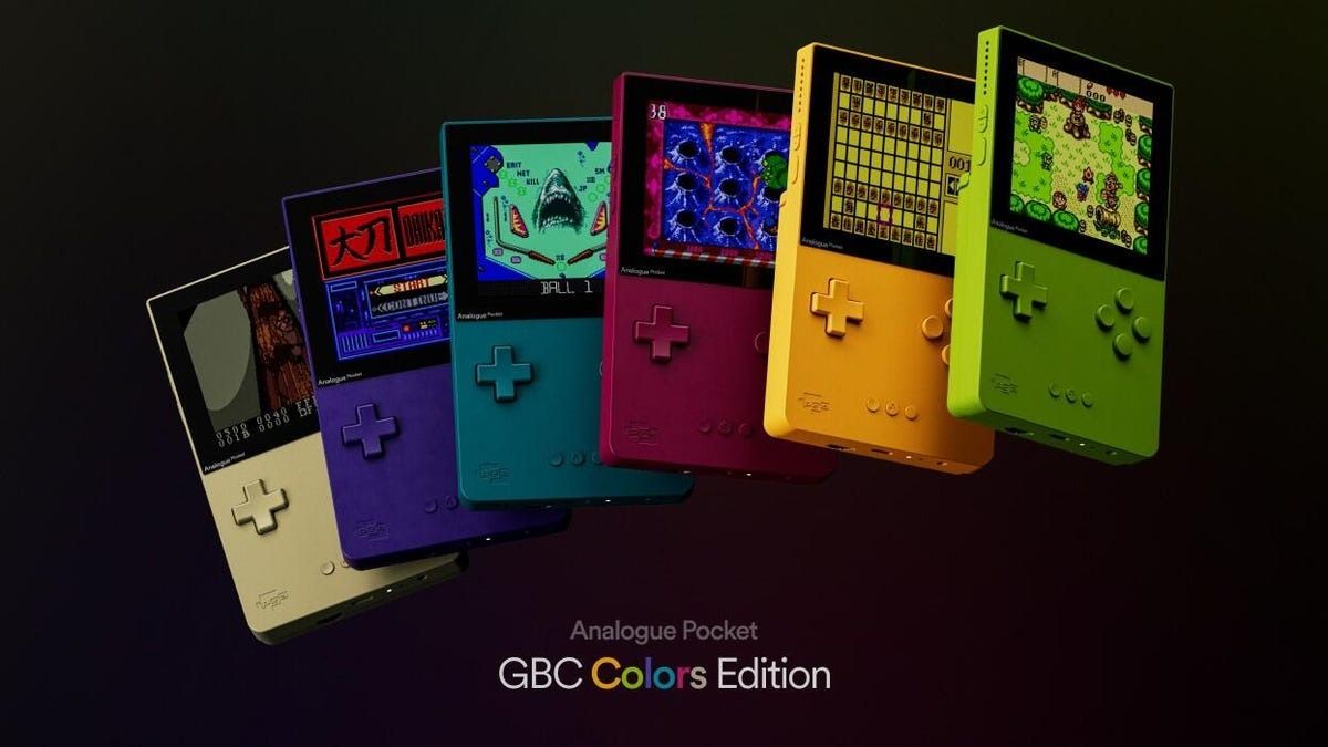 analogue gbc inspired retro handheld