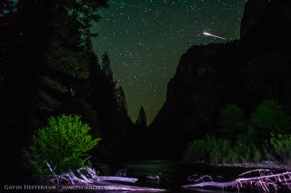 While taking photos in the Sierra Nevada mountains, Gavin Heffernan said he shot "the biggest meteorite picture I've ever captured."