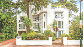 Art deco-inspired building in Strawberry Hill neighbourhood